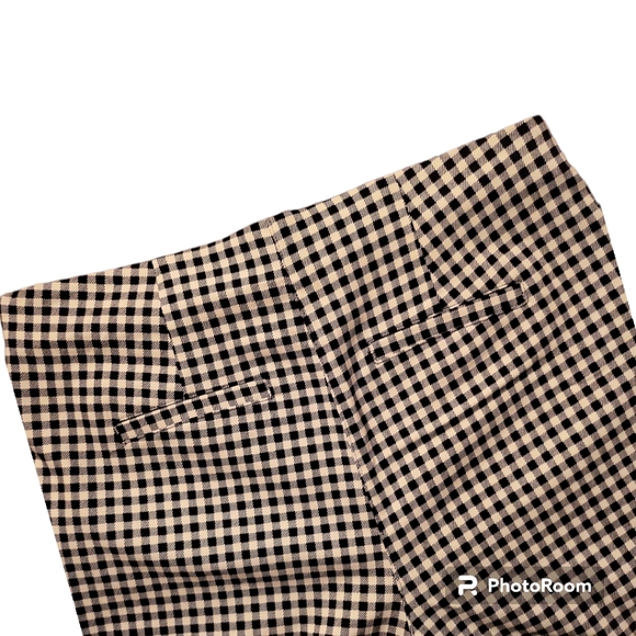 New York Clothing Co. Size 6 Plaid Black & White Elegant High Waisted Pants - Picture 3 of 4